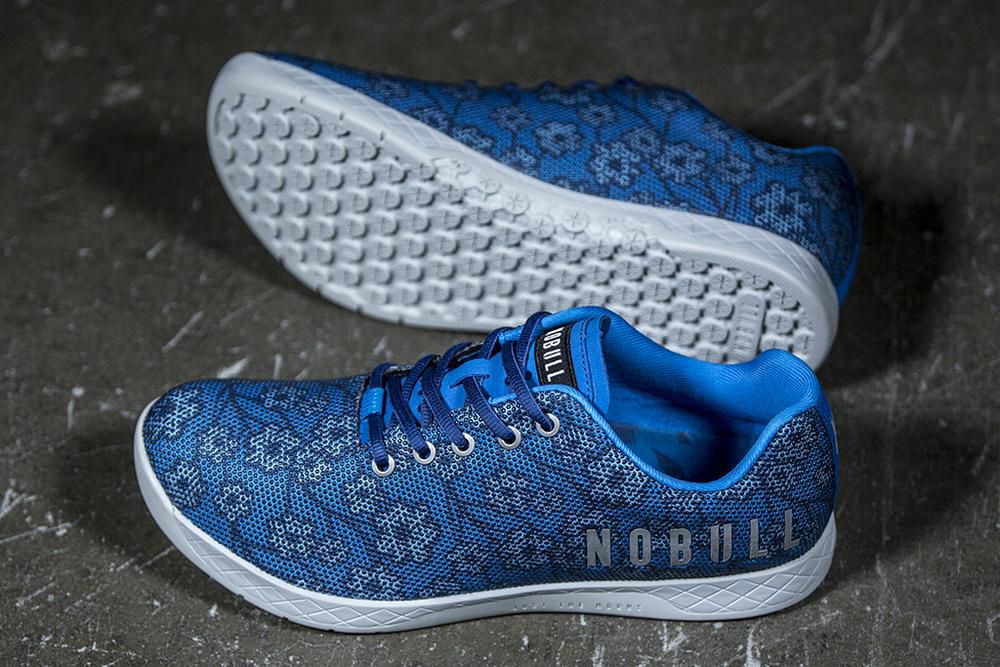 Trainers NOBULL Homme Bleu Floral - Chaussures NOBULL Spring Floral Superfabric,France (6827-RVBWX)